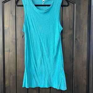 James Perse Blue Tank Top Sleeveless Casual